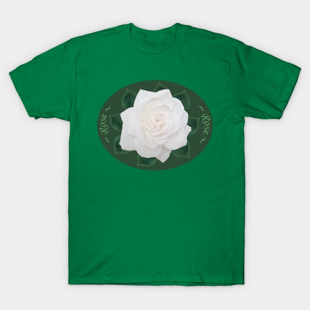 White Rose Dream T-Shirt by Suzette Ransome Illustration & Design